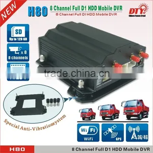 8 Channel Full d1 3g Hdd Bus Truck Car Taxi Dvr With Gps Tracker thumbnail-3