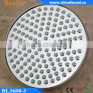 Beelee Round Brass Shower Rubber Nozzle Filtered High Flow Shower Head thumbnail-3