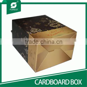 CARDBOARD BOX WINE PACKAGE BOX WITH HANDLE thumbnail-5