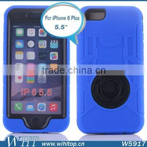 3 in 1 Heavy Duty Case With Rotating Ring Design Stand Shockproof Case for IPhone 6 Plus 5.5 Inch thumbnail-4
