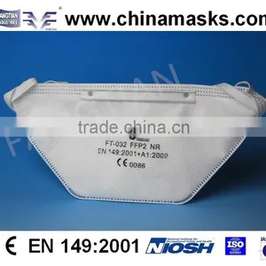 Flat Folded Protective Disposable Face Mask Dust Mask With CE thumbnail-1