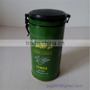 Delicate New Customized Designed China Factory Directly Tea Tin Box /metal Tea Can Airtight Metal Coffee Container With Lock thumbnail-1