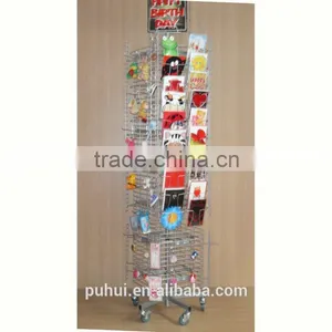Qualified Metal Revolving Floor Card Stand From China thumbnail-5