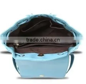 Online Shop China Backpack Candy Color Student Backpack High Quality Leather Backpack thumbnail-3