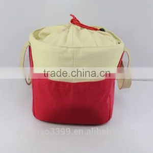2016 New Design Cooler Bag Cotton Lunch Bag Fashion Drawstring Cooler Bag thumbnail-5