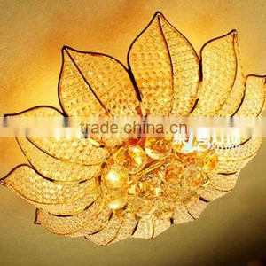 Exquisite Flower Design Gold Ceiling Chandelier thumbnail-1