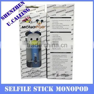 Hot Selling Cartoon Micky Hello Kitty Monopod For IPhone Samsung Android Mobile thumbnail-4
