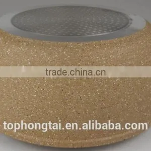 Forged Aluminium Marble Coating Casserole With Lid thumbnail-4