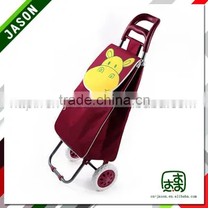 Pooyo A2D-3 Folding Shopping Trolley Bag With 2 Wheels thumbnail-1