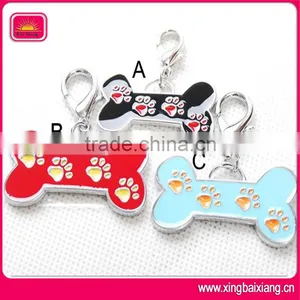 Shiny Bone Shaped Dog Pet Tag With Diamond thumbnail-1