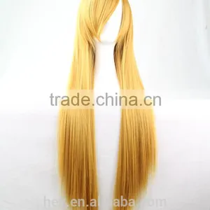 Cosplay Wig Oblique Bangs Long Straight Human Wigs 80cm 32 Inch Costume Party Synthetic Hair Wig thumbnail-1