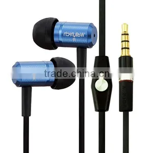 Wallytech Flat Cable In-ear Earphone With Microphone thumbnail-1