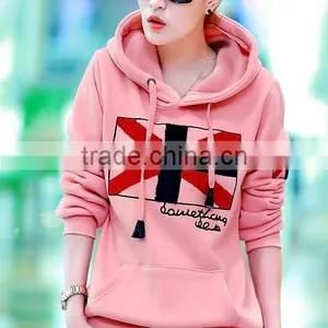 Printed Woman Sweater . Woman Fashion Hooded Raglan Sweater thumbnail-3