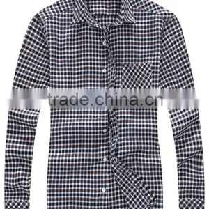 Long Sleeve Plaids Shirt/mens Plaid Shirt/wholesale Plaid Shirt thumbnail-1