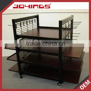 Free Standing Metal Display Stand Wire Mesh 4 Way Display Rack thumbnail-1
