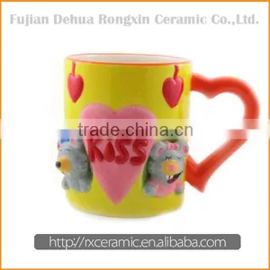 Hand-painted 3D Ceramic Starbucks Coffee Mug thumbnail-1