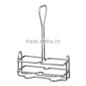 Chrome Wire Salt Pepper Shaker Caddy thumbnail-1