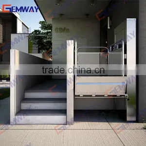 Latest Design Outdoor Vertical Handicap Wheelchair Platform Lift for Disabled thumbnail-6