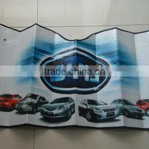 Car Sunshade/customized Printing Logo on Car Front PE Bubble Sunshade thumbnail-2