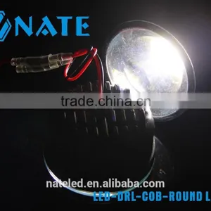 New Product Car Led Drl Cob Round Light thumbnail-5