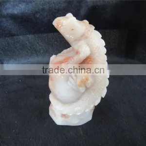 Lucky Quartz Crystal Lizard Animals for Healing Energy Decor thumbnail-4