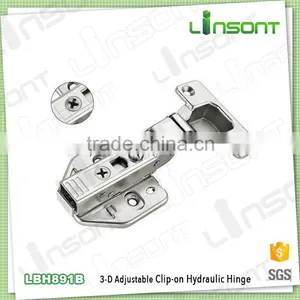 2016 Hot Sale 3-D Adjustable Hydraulic Clip on Iron Hinge Furniture Hardware Furniture Hinges thumbnail-1