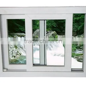 UPVC Sliding Window, Plastic Sliding Window, Vertical Sliding Window UPVC Two Panels Horizontal Open Plastic Sliding Window thumbnail-1