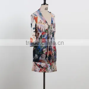 NEW ARRIVAL Summer One Piece Dress Sexy v Neck Ladies Casual Dress Custom Supply thumbnail-2