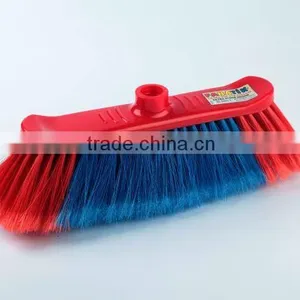 High Quality Plastic Floor Broom Angled With Long Handle thumbnail-2