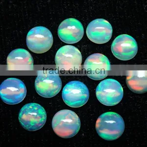 6mm Natural Ethiopian Opal Round Cabochon Natural Opal Semi Precious Gemstone Calibrated Opal thumbnail-1