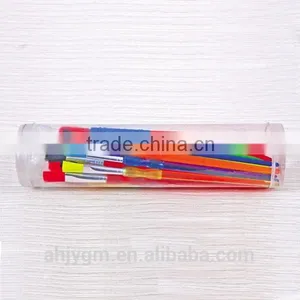 15PCS Plastic Handle Nylon+Horse Hair Artist Brush thumbnail-1