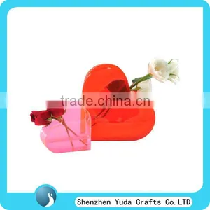 Heart Style Flower Vase, Acrylic Vase Shenzhen For Promotion, Christmas Decoration Vase thumbnail-1