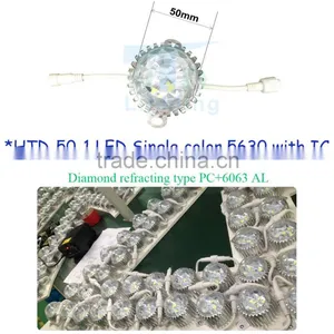 24v Ip66 With Good Quality Normal SMD5050 12leds 70mm Diamond Cover Milk White,transparent Look Led Pixel Piont Light for Logo thumbnail-1