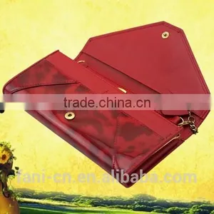 Wholesale Ladies Fashion Clutch PU Leather Wallet With Chain Design and Convenient to Take thumbnail-2