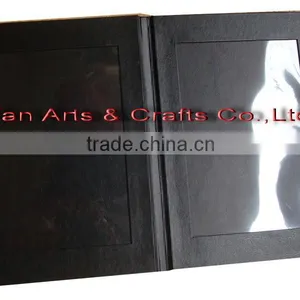 Leather Folders With 2 Plastic Pockets thumbnail-2