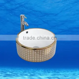 Fasion Colour Bathroom Design Professional Porcelain Wash Color Basins Above Washing Machine thumbnail-2