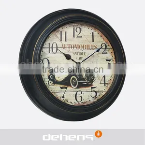 DEHENG Vintage Fire Place Living Room Wall Clock thumbnail-1