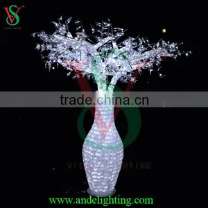 Artifical Acrylic Tree Light Lighted White Tree Garden Landscape Light thumbnail-1