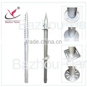 Hot-dip Galvanized Bracket Screw Pile for Solar Power System thumbnail-2