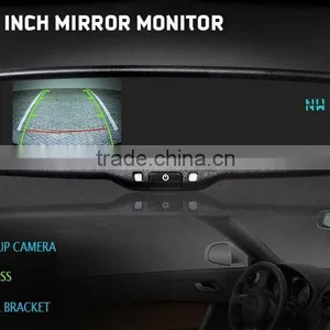GERMID Rear View Mirror Auto Lcd Monitor With Parking Sensors and Digital Compass thumbnail-5