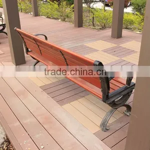 HDPE/PS Garden Bench With High Wood/calium Powder thumbnail-2