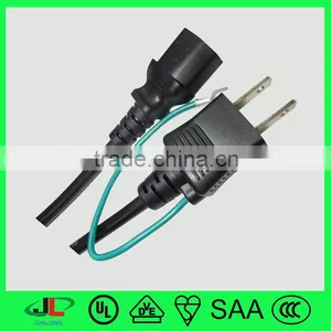 7A 125v Electrical Wires, Pse Power Cord Flat Lamp Cord E27, Japan Power Cords With Molded Plug thumbnail-1