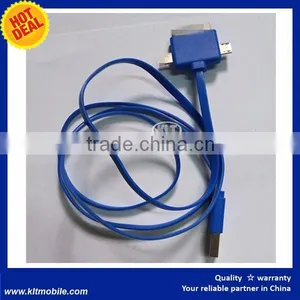 3 in 1 Universal USB Multi Plug Cell Phone Data Sync Charger Cable thumbnail-2
