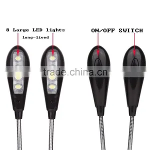 8 LED Rechargeable Reading Light Book Light for Wholesale on Amazon thumbnail-4
