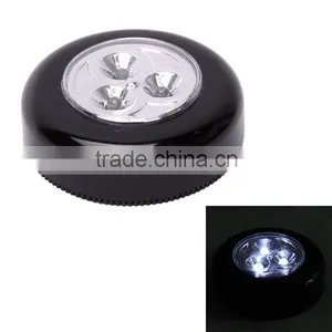 Free Sample Mini Cordless 3 LED Powered Stick LED Touch Lamp Touch Light Black thumbnail-1