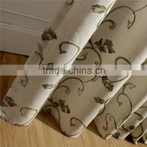 Wholesale Home Voile Curtains and Ready Embroidery Sheer Fabric thumbnail-5
