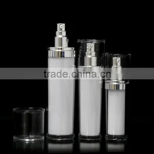 High Quiality Plastic Liquid Bottle Cosmetic Packaging Acrylic Lotion Bottle Cone Shape thumbnail-1