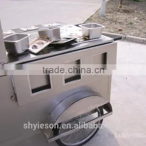 Tricycle Mobile Food Transport Cart Bike Food Cart Car Kitchen Hot Dog Van, Kiosk thumbnail-5