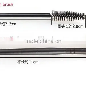Black Handle Synthetic Fiber Brow Eyelash Brush and Comb thumbnail-5