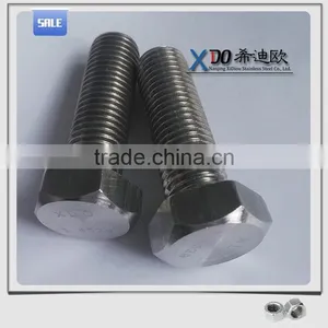 Incoloy 825/2.4858 Full Thread Alloy Steel DIN933 Hex Bolt Alloy800/1.4876 thumbnail-3